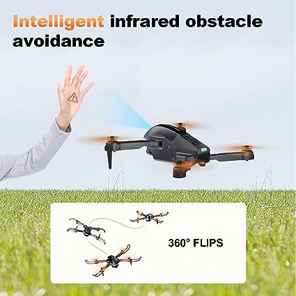 HILLSTAR Foldable Remote Control Obstacle Avoidance Drone
